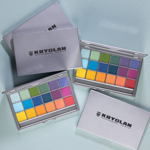 KRYOLAN EYESHADOW PALETTE VARIETY 18 COL V2 BRIGHT