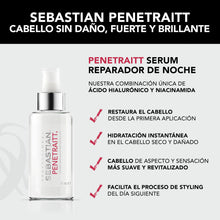 Cargar imagen en el visor de la galería, SEBASTIAN PROFESSIONAL PENETRAITT OVERNIGHT REPAIRING SERUM, 95 ML