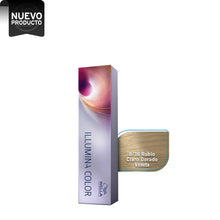 Cargar imagen en el visor de la galería, WELLA TINTE ILLUMINA COLOR  8/36 RUBIO CLARO DORADO VIOLETA, 60 ML
