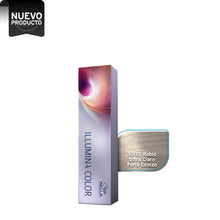 Cargar imagen en el visor de la galería, WELLA TINTE ILLUMINA COLOR 10/81 RUBIO ULTRA CLARO PERLA CENIZA, 60 ML