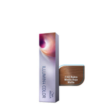 Cargar imagen en el visor de la galería, WELLA TINTE ILLUMINA COLOR 7/42 RUBIO MEDIO ROJO MATTE, 60 ML