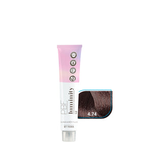 by fama tinte semi permanente color luminity tinte #4.74 beauty art mexico