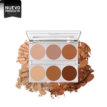 Cargar imagen en el visor de la galería, KRYOLAN DUAL FINISH PALETTE 6 C MODELIN / MAQUILLAJE COMPACTO