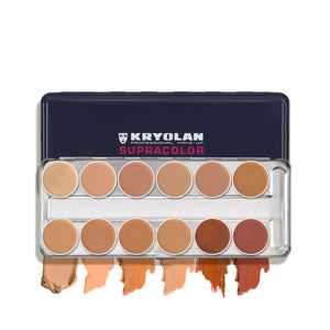 KRYOLAN SUPRACOLOR PALETA 12 TONOS TV, 40 ML