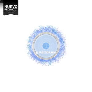 KRYOLAN POLYESTER GLIMMER PASTEL BLUE - AZUL PASTEL, 4 GR