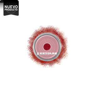 KRYOLAN POLYESTER GLIMMER BRIGHT RED - ROJO, 4 GR