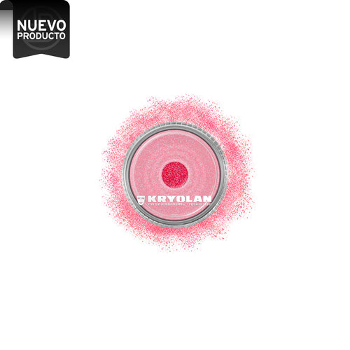 KRYOLAN POLYESTER GLIMMER PASTEL RED - ROJO PASTEL, 4 GR