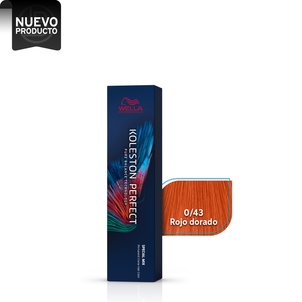 WELLA KOLESTON PERFECT 0/43 ROJO DORADO, 60 ML