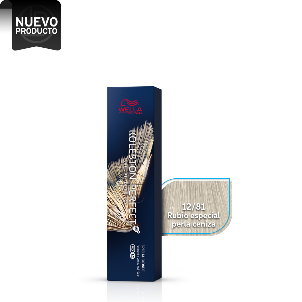 WELLA KOLESTON PERFECT 12/81 RUBIO ESPECIAL PERLA CENIZA, 60 ML