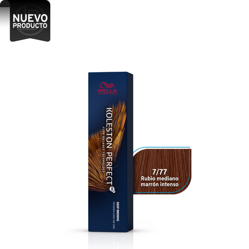 WELLA KOLESTON PERFECT 7/77 RUBIO MEDIANO MARRÓN INTENSO, 60 ML