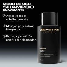 Cargar imagen en el visor de la galería, SEBASTIAN PROFESSIONAL DARK OIL SHAMPOO, 280 ML
