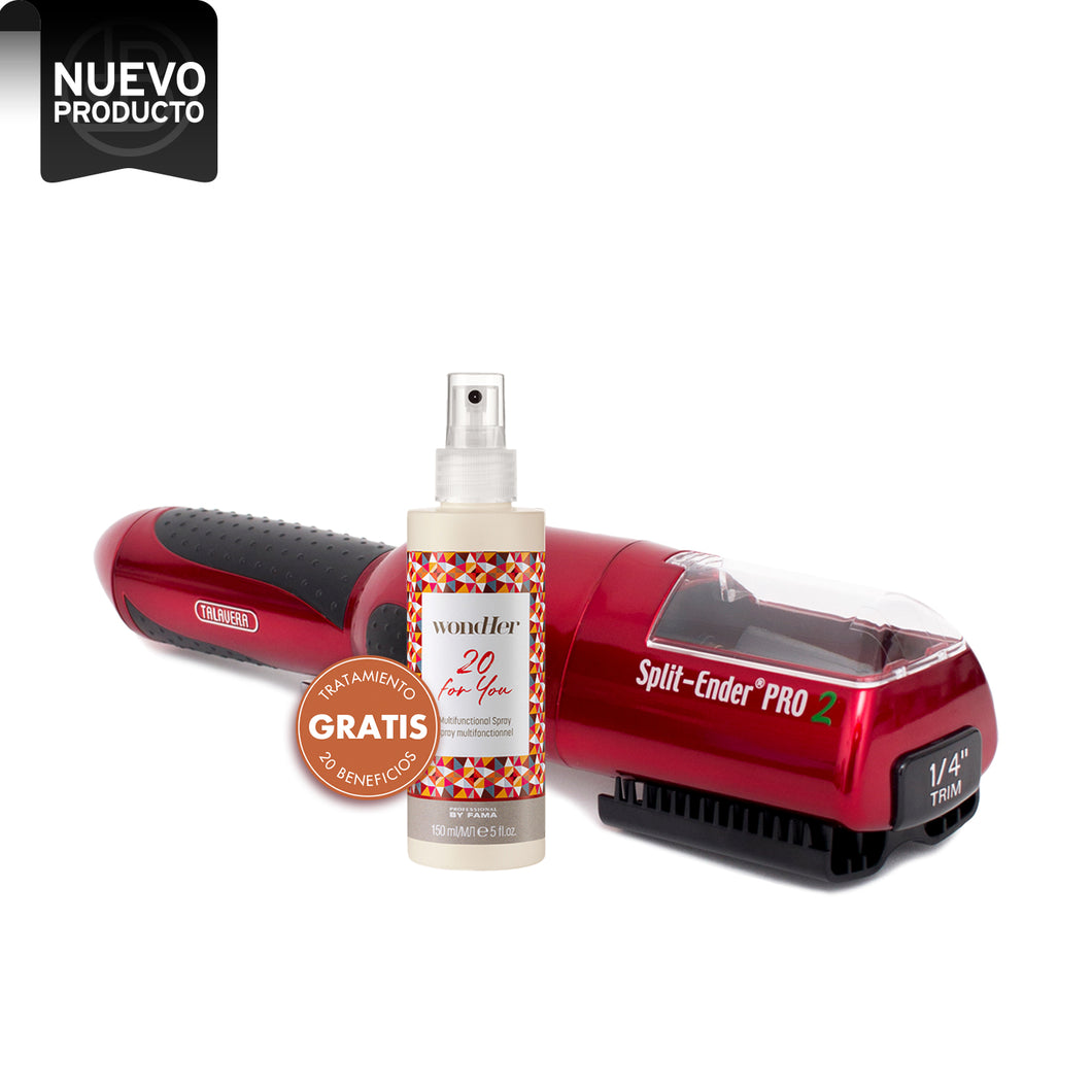 SPLIT ENDER PRO 2 RED + TRATAMIENTO SIN ENJUAGUE, 120ML