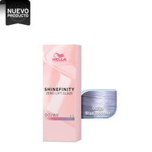 Cargar imagen en el visor de la galería, wella shinefinity 00/89 blue booster beauty art mexico