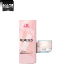 Cargar imagen en el visor de la galería, wella shinefinity 09/07 rubio extra claro marron beauty art mexico