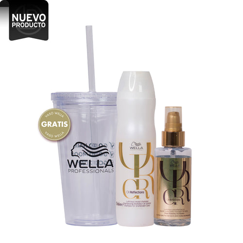 WELLA OIL REFLECTIONS PACK + VASO HAIRSTYLE