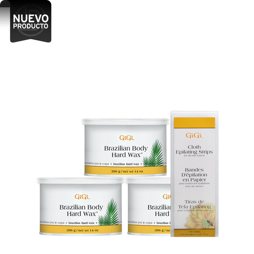 GIGI 3 CERAS PIEL SENSIBLE + 1 TIRA DEPILADORA