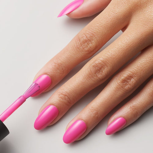 cnd shellac hot pop pink beauty art mexico