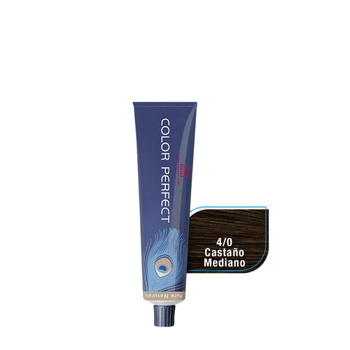WELLA TINTE COLOR PERFECT Familia Pure Naturals CP 60 ml. 4/0 CASTAÑO MEDIANO