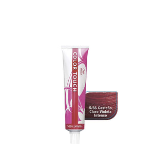 WELLA TINTE COLOR TOUCH Familia Vibrant Reds CT 60 ml. 5/66 CASTAÑO CLARO VIOLETA INTENSO