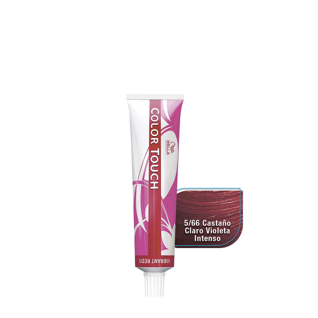 WELLA TINTE COLOR TOUCH Familia Vibrant Reds CT 60 ml. 5/66 CASTAÑO CLARO VIOLETA INTENSO