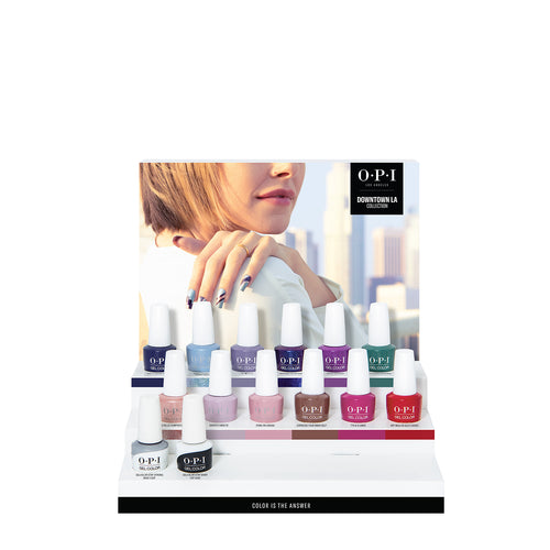 opi gel color display dtla, 14 pzas, beauty art méxico