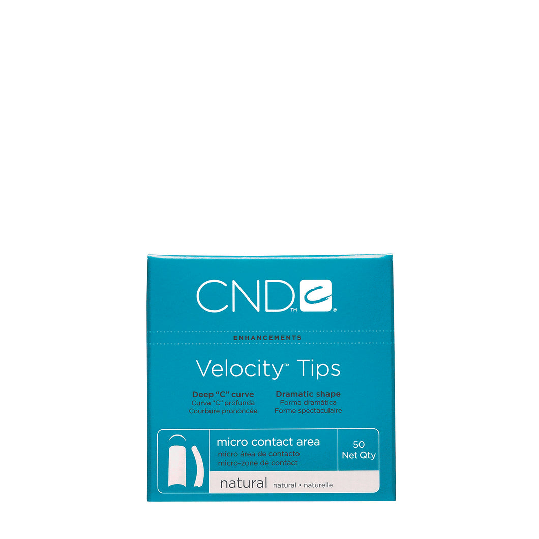 cnd velocity tips natural #1 beauty art mexico