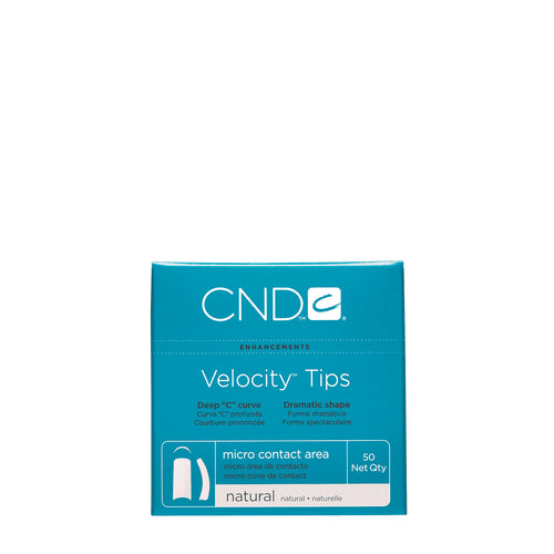 cnd velocity tips natural #4 beauty art mexico