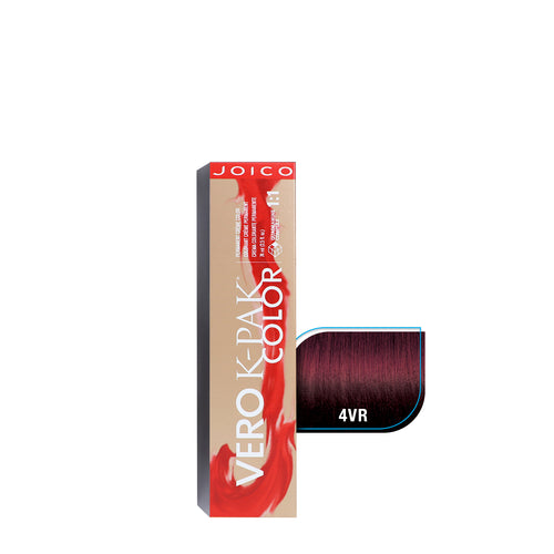JOICO TINTE VERO K-PAK COLOR VKC SERIE ROJO 4VR, 74 ML