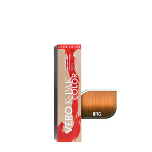 JOICO TINTE VERO K-PAK COLOR VKC SERIE ROJO 8RG, 74 ML