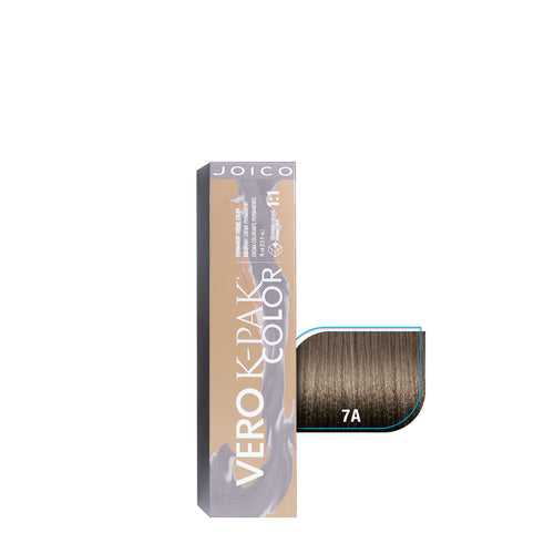 JOICO TINTE VERO K-PAK COLOR VKC SERIE CENIZA 7A, 74 ML
