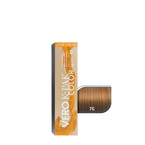 JOICO TINTE VERO K-PAK COLOR VKC SERIE DORADO 7G, 74 ML