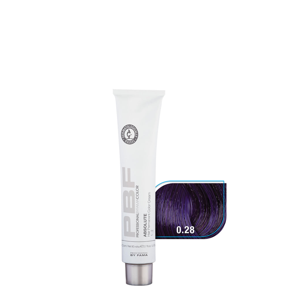 BY FAMA TINTE COLOR ABSOLUTE PURPLE RED PBC TINTE 0.28, 80 ML
