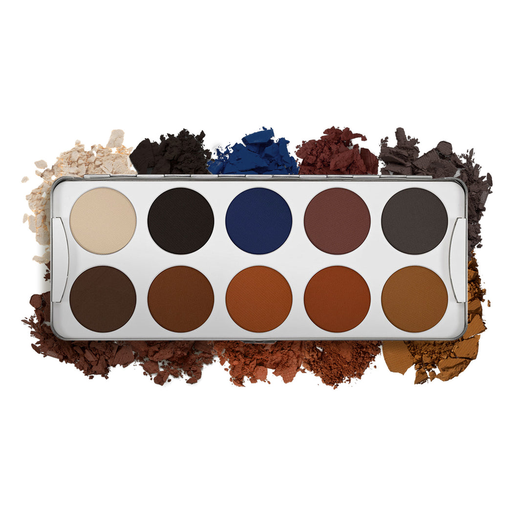 kryolan eye shadow palette 10 shading beauty art mexico