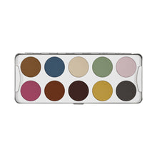 Cargar imagen en el visor de la galería, kryolan eye shadow palette 10 classic beauty art mexico