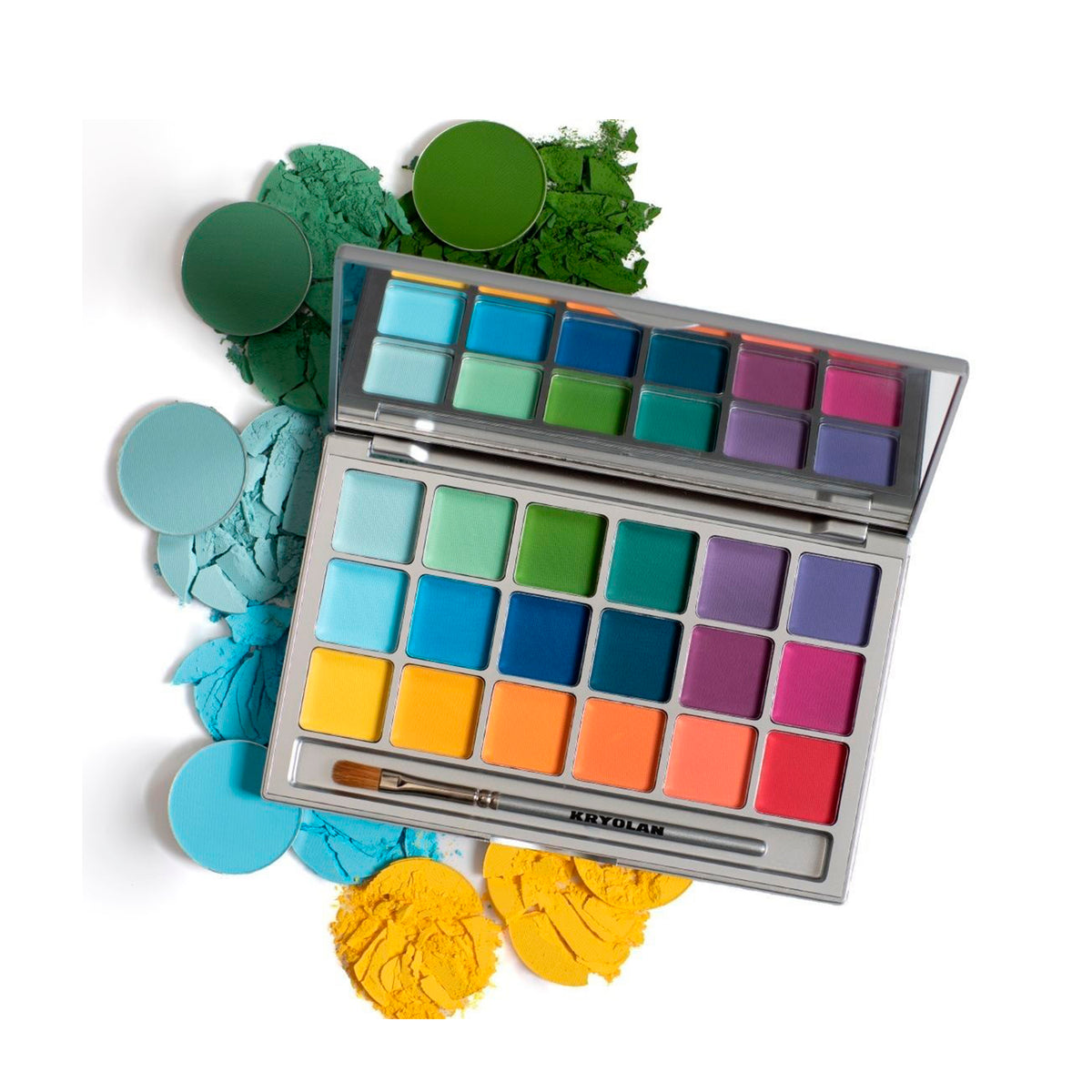 KRYOLAN EYESHADOW PALETTE VARIETY 18 COL BRIGHT Beauty Art México