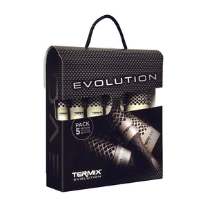 termix kit 5 cepillos profesionales redondos evolution plus soft maletin beauty art mexico